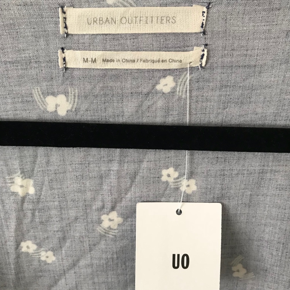 *Urban Outfitters LS Ruffle Wrap Dress in Blue* - Picture 7 of 7